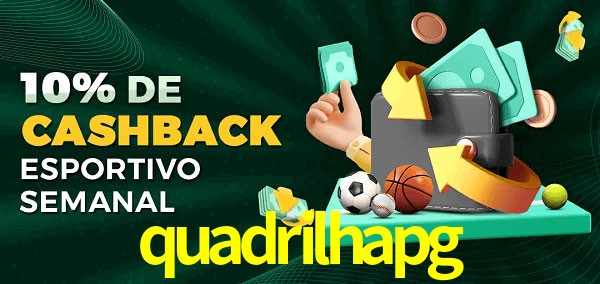 10% de bônus de cashback na quadrilhapg